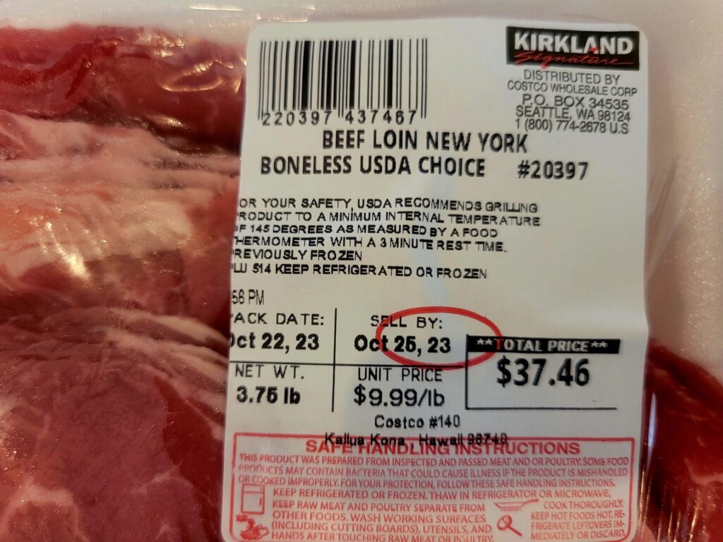 ハワイのコストコで買った薄切り牛肉
